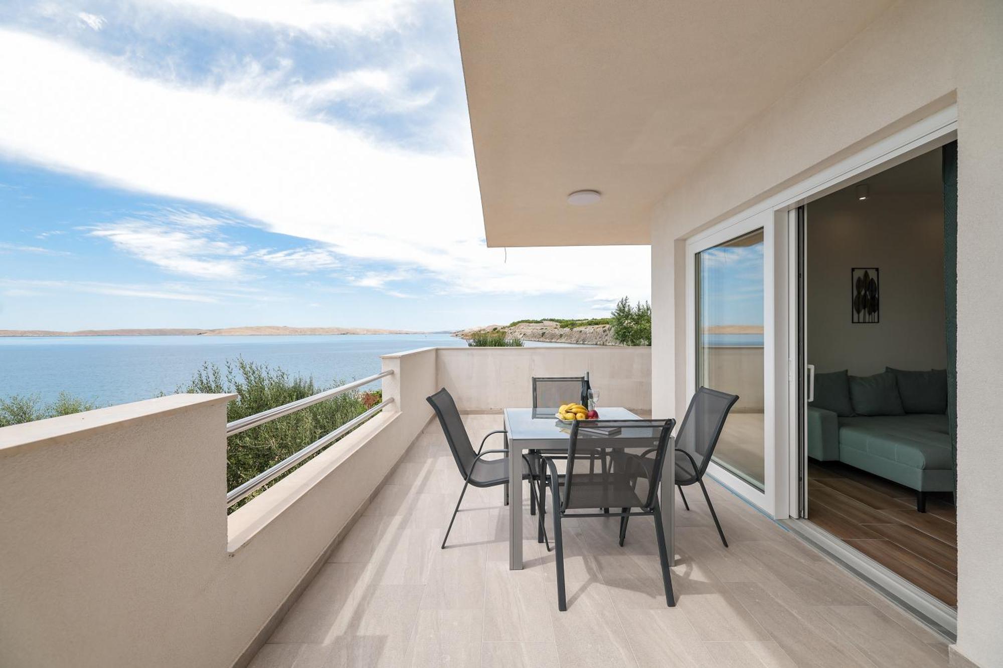 Beachfront Apartments Tic With Seaview Miletici Buitenkant foto